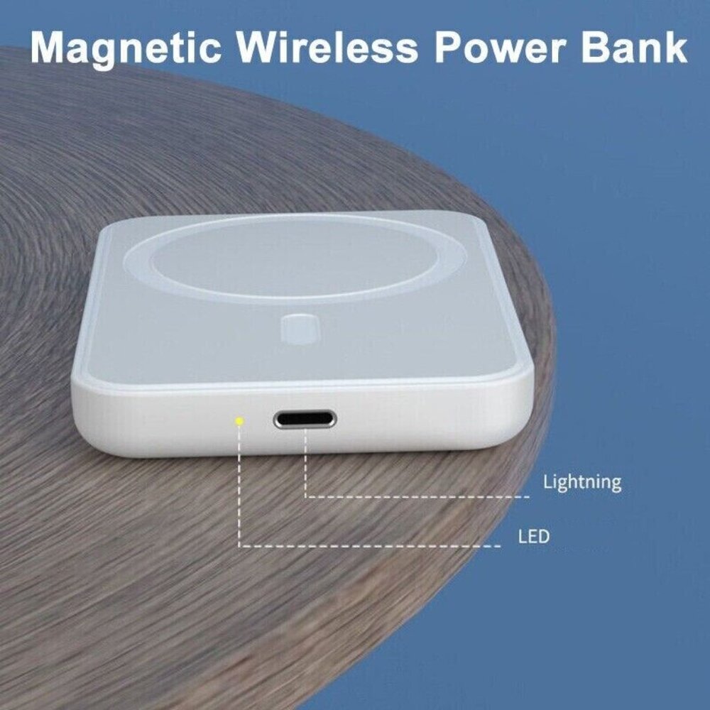MAGSAFE  Power Bank 5000mAh Battery Pack Charger For iPhone 8/X/11/12/13/14 Pro
